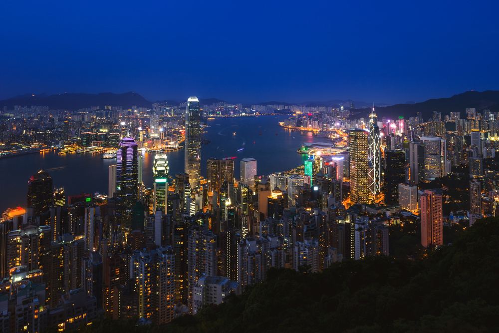 維港夜景 IFC 鳥瞰
