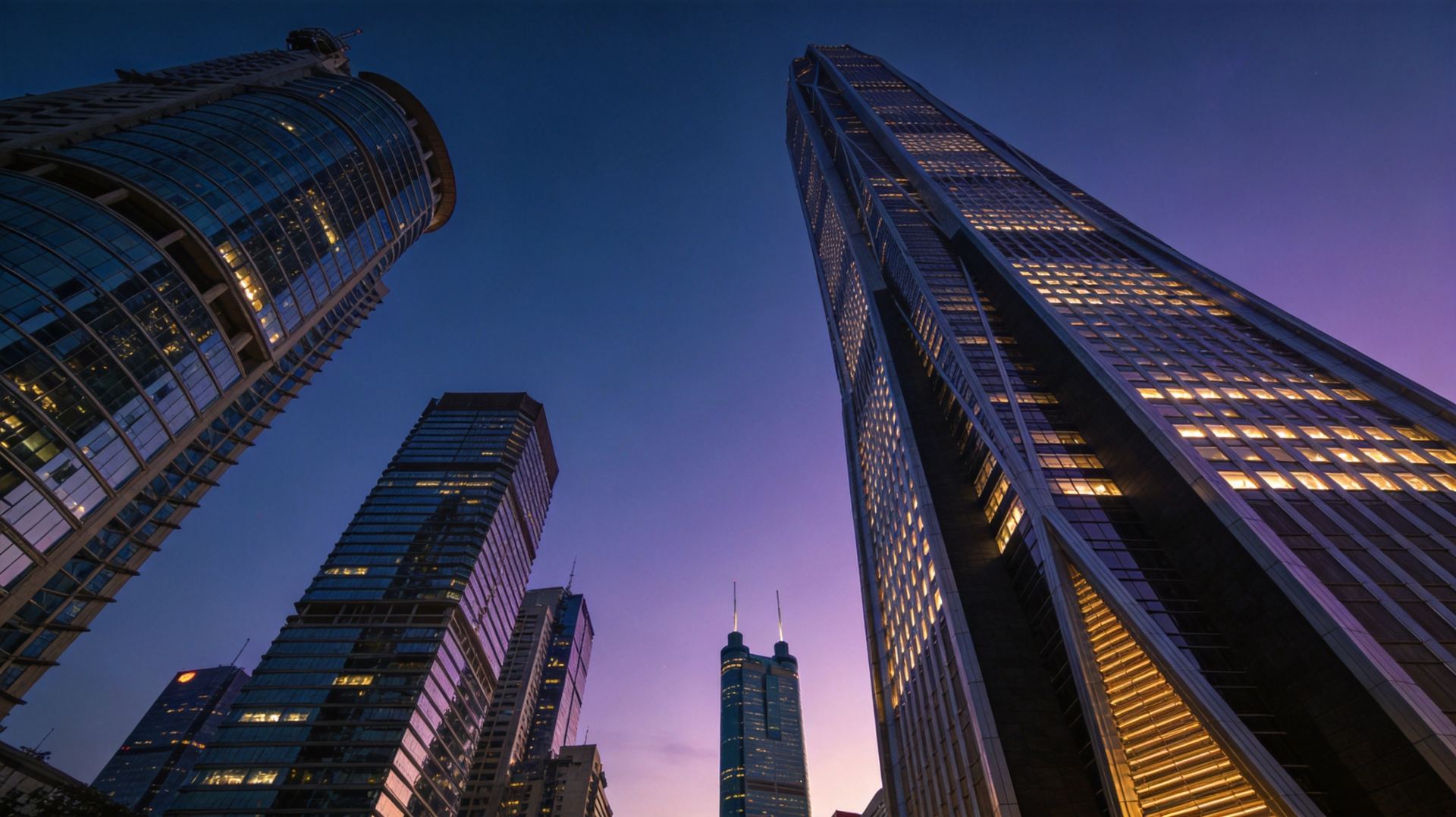 深圳前海CBD现代建筑群
