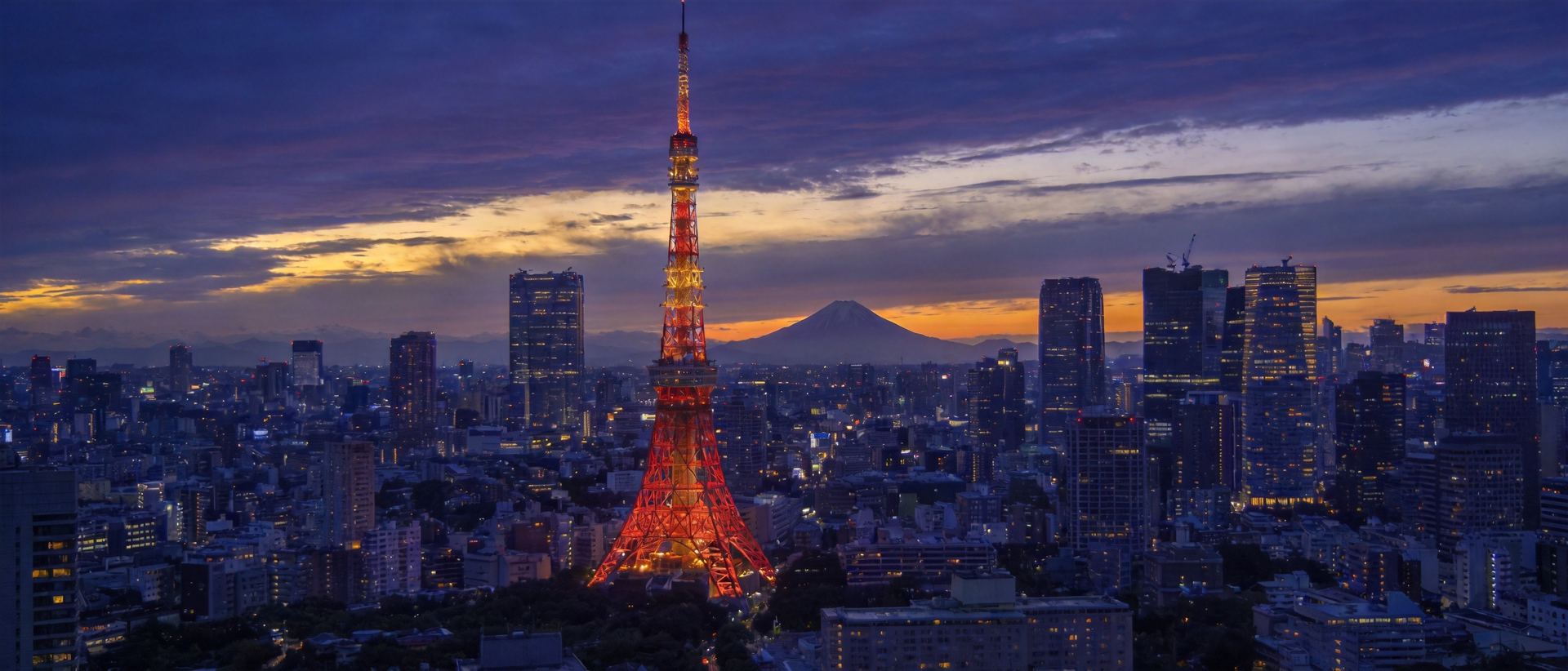 東京タワーの夕暮れ