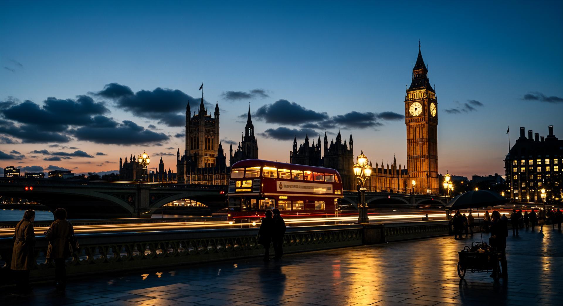 London Parliament and Big Ben at Night