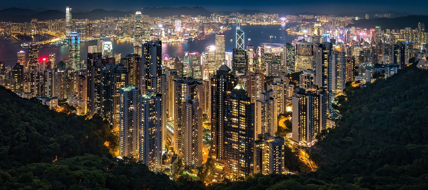 維港鳥瞰夜景